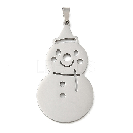 Christmas Theme 304 Stainless Steel Pendants STAS-Q005-01P-03-1