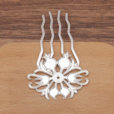 Alloy Hair Comb Finding PW-WGAD31C-01-1