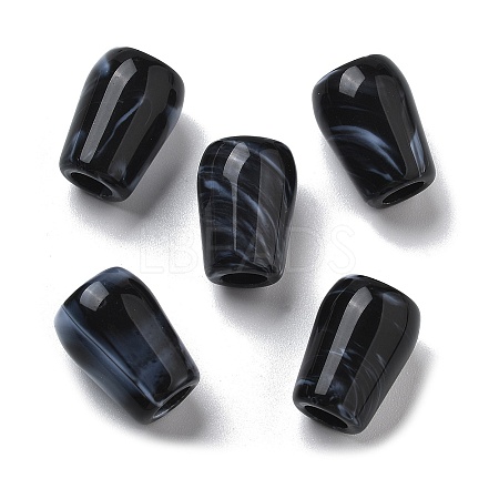 Two Tone Acrylic Beads OACR-S042-03B-1