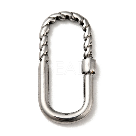 Tibetan Style 304 Stainless Steel Linking Rings STAS-G278-14AS-1