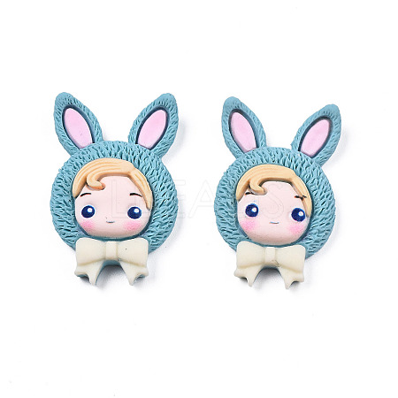 Opaque Resin Cabochons CRES-N021-105-1