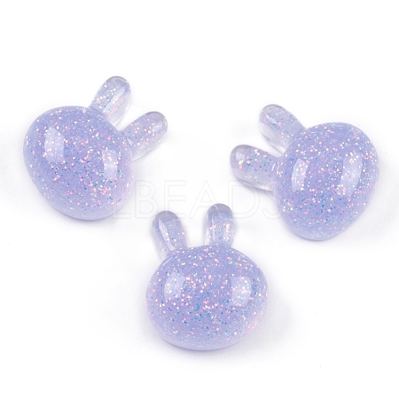 Transparent Epoxy Resin Bunny Decoden Cabochons CRES-P035-03A-1