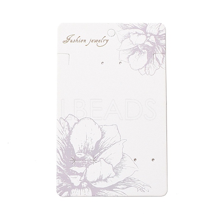 Rectangle Flower Earring Display Cards CDIS-P007-B01-1