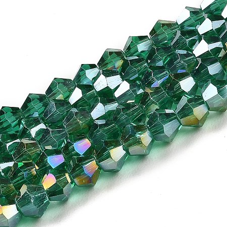 Transparent Electroplate Glass Beads Strands LS-GLAA-F029-2mm-A10-1