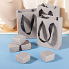 5Pcs Square Paper Jewelry Display Cases CON-TA0001-39A-02-6