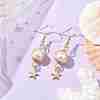 Natural Cultured Freshwater Pearl Dangle Earrings EJEW-JE05738-01-2