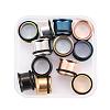 12Pcs 6 Colors 316 Surgical Stainless Steel Screw Ear Gauges Flesh Tunnels Plugs STAS-YW0001-16B-1