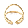 304 Stainless Steel Open Cuff Rings for Women RJEW-M020-07G-07-3