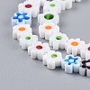 Handmade Millefiori Glass Bead Strands X-LAMP-J035-8mm-11-2