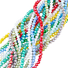 Electroplate Glass Beads Strands EGLA-PH0003-13-1