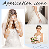 Bowknot Polyester Long Lace Gloves AJEW-WH20007-92B-4