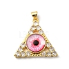 Real 18K Gold Plated Brass Pendants KK-L209-007G-01-1