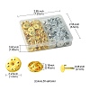 100Pcs 2 Colors Iron Butterfly Clutches Pin Backs IFIN-FS0001-37-4