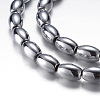 Electroplate Magnetic Synthetic Hematite Bead Strands G-A164-12B-04-1
