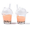 Imitation Bubble Tea Resin Pendants RESI-S401-01E-2