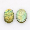 Oval Resin Imitated Opal Cabochons CRES-L008-M-2