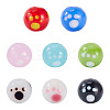 16Pcs 8 Colors Handmade Lampwork Beads LAMP-TA0002-10-1