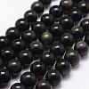 Natural Rainbow Obsidian Beads Strands G-D838-12mm-04-1