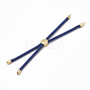 Nylon Twisted Cord Bracelet Making MAK-T003-02G-2