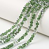 Electroplate Transparent Glass Beads Strands EGLA-A034-T4mm-M17-1