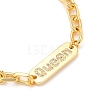 Brass Micro Pave Clear Cubic Zirconia Link Bracelets BJEW-JB05533-04-2
