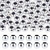 300Pcs CCB Plastic European Beads CCB-DC0001-21-1