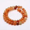 Natural Red Aventurine Bead Strands X-G-P257-02-8mm-2