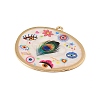 Printed Alloy Big Pendants AL-CBAA786-02G-3