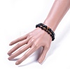 Natural Tiger Eye Beads Stretch Bracelet Sets BJEW-JB04391-04-3