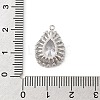 Brass Micro Pave Cubic Zirconia Pendants KK-E791-02P-3