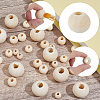400Pcs 5 Styles Natural Unfinished Wood Beads WOOD-PA0001-55-6