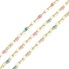Rack Plating Brass Dapped Chains AJEW-Q153-03G-01-1