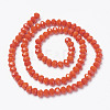 Opaque Solid Color Glass Beads Strands EGLA-A034-P6mm-D03-2