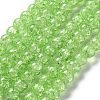 Spray Painted Crackle Glass Beads Strands CCG-Q001-10mm-11-5