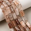 Natural Black Gold Rutilated Quartz Beads Strands GG-CBA4808-C01-01-1