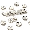 Brass Rhinestone Spacer Beads X-RSB04C14-1