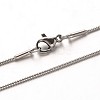 304 Stainless Steel Snake Chain Necklaces NJEW-M124-11P-1