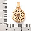 Brass Micro Pave Cubic Zirconia Pendants KK-C076-29O-G01-3