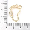 Rack Plating Brass Micro Pave Cubic Zirconia keychain Clasps KK-K374-03F-G-3