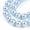 Baking Paint Pearlized Glass Pearl Bead Strands HY-N002-4mm-A05-4