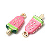 Alloy Enamel Pendants PALLOY-T094-04B-04-2