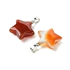 Natural Red Agate Pendants GG-K002-10C-2