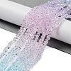 Transparent Glass Bead Strands X-GLAA-H023-03L-2