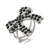 304 Stainless Steel Open Cuff Rings for Women RJEW-F178-01P-02-2