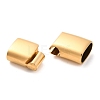 Ion Plating(IP) 304 Stainless Steel Magnetic Clasps with Glue-in Ends STAS-G136-05G-2