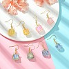 4 Pairs Natural Quartz Dangle Earrings for Women EJEW-TA00561-2