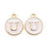 Golden Plated Alloy Charms X-ENAM-S118-01U-1