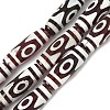 Rice Shape Tibetan Style dZi Beads Strands G-A269-A19-01-2