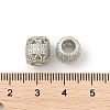 Brass Micro Pave Cubic Zirconia European Beads LS-KK-P297-05P-01-2