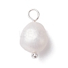 Natural Pearl Potato Charms PALLOY-JF02199-01-2